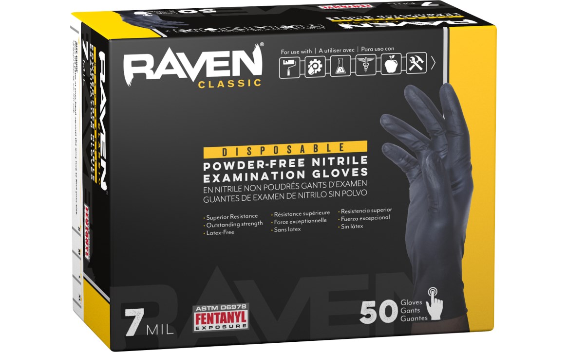 SAS Safety Group | Raven® Powder-Free Exam Grade Nitrile